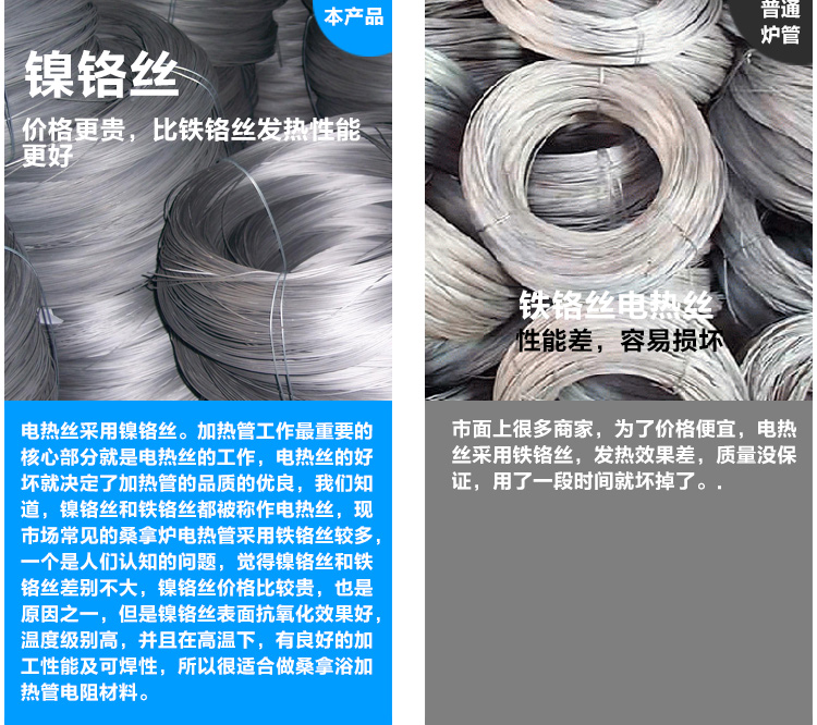 桑拿發(fā)熱管配件